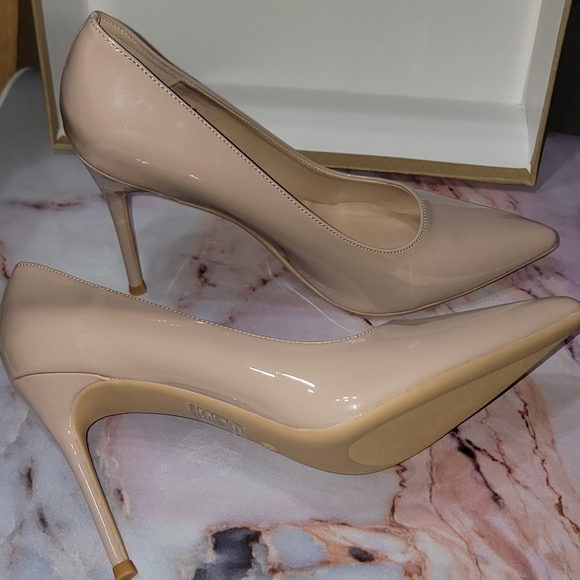 Elisabet Tang Women's  Pointed Toe High Heels Party Stilettos Nude New in Box - Picture 13 of 16